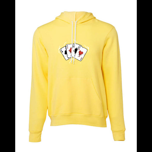 Cartoon Playing Cards A Decal Bella canvas hoodie 3719